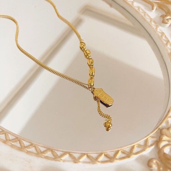 Text Sequins Birthday Pendant necklace - Picture 5 of 5